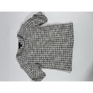 Banana Republic Women's Textured Tweed Short Sleeve Top XS